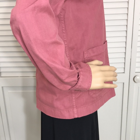 Madewell Jacket Garment-Dyed Ashwood Chore Coat Utility Shacket Pink XS - Picture 11 of 16